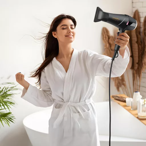 CONFU Uscător de păr profesional cu difuzor, 2300W, negru