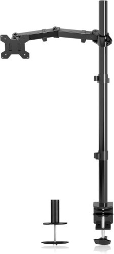 Braț Suport Monitor Suptek pentru Ecrane 13-27" | Stand Monitor de Birou cu Clemă, Inclinabil, Pivotant, cu Stâlp de 80cm (MD6821)