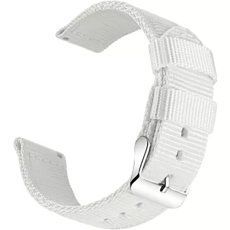   OLLREAR Uniszex Nylon Óraszíj Rozsdamentes Acél Ezüst Csattal 20 mm