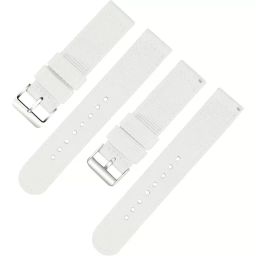 OLLREAR Uniszex Nylon Óraszíj Rozsdamentes Acél Ezüst Csattal 20 mm