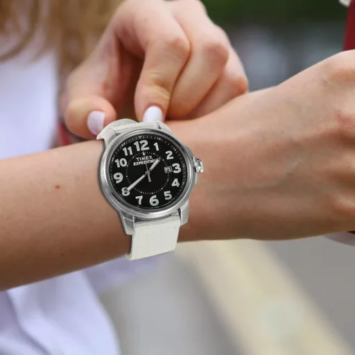 OLLREAR Uniszex Nylon Óraszíj Rozsdamentes Acél Ezüst Csattal 20 mm