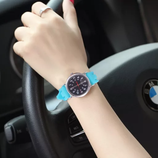 OLLREAR Szilikon Óraszíj Rozsdamentes Acél Csattal 20 mm