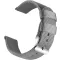 OLLREAR Unisex Nylon Óraszíj Ezüst Fém Csattal 20 mm