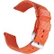 OLLREAR Unisex Nylon Óraszíj Ezüst Fém Csattal 20 mm narancs