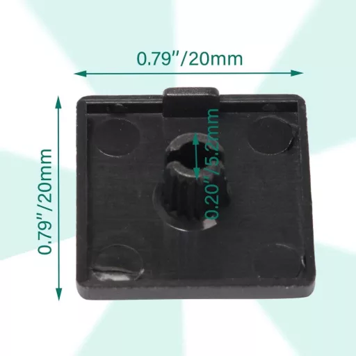 Capace terminale industriale din plastic - 20 buc. Extrudate, standard european