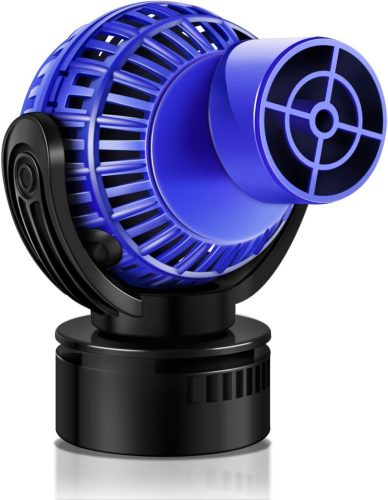 Yaobluesea IPX8 Akváriumi Áramoltató Szivattyú 4000L/h - 360° Forgatható Hullámkeltő Pumpa Édesvízi és Tengeri Akváriumokhoz, 6W, Fekete