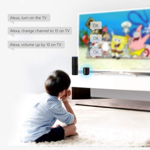 Broadlink RM Mini3 Okosotthon Hub - Univerzális IR Távirányító Okostelefonhoz, WiFi Vezérlés, 8m Hatótáv, Fekete