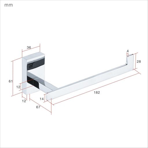 Kelelife Fali WC Papír Tartó Polírozott Króm Finish Toalettpapír Tartó