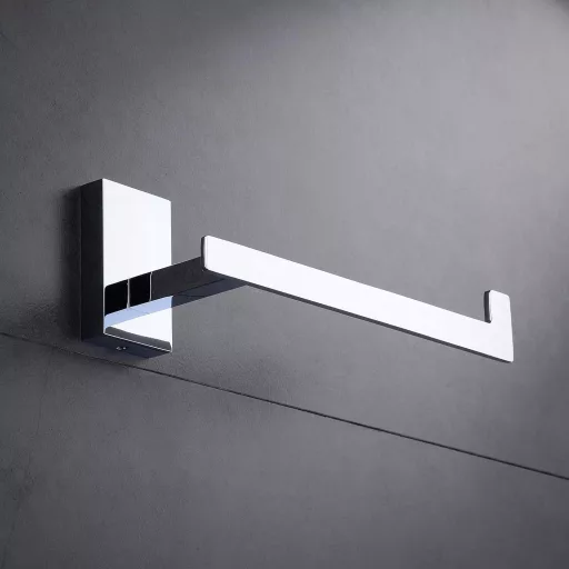 Kelelife držač toaletnog papira za zid - kromirani mjed, samoljepljiva montaža, polirana završna obrada, kupaonski dodatak