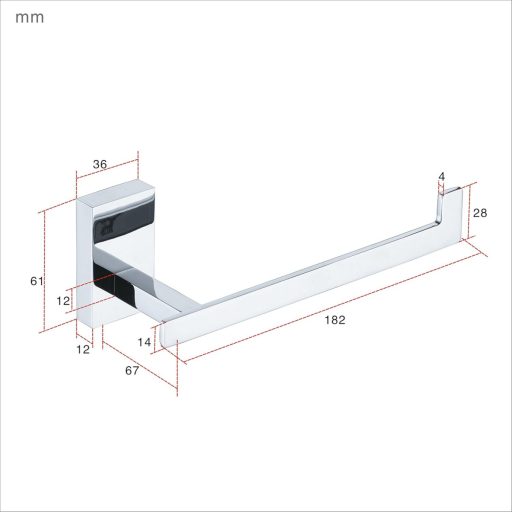 Suport pentru hârtie igienică de perete Kelelife - Alamă cromată, fixare autoadezivă, finisaj lustruit, accesoriu pentru baie