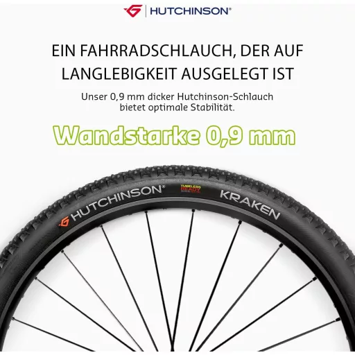 Hutchinson Standard Kerékpár Belső Gumi Presta Szelep 0,9mm 2db - 26x1.7, Schrader
