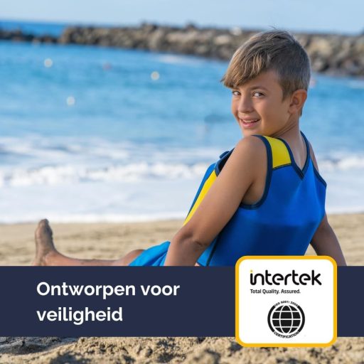 Jachetă de înot pentru copii Limmys, ajutor de înot reglabil cu 8 panouri detașabile, certificată CE