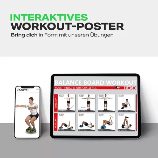 POWRX balančná podložka s úchytmi 40 cm, zelená – terapeutický balančný disk