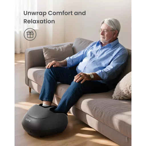 Aparat electric de masaj pentru picioare Renpho cu masaj shiatsu și căldură infraroșie