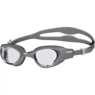  Ochelari de înot Arena The One pentru adulți, lentile late, protecție UV, punte nazală reglabilă - Transparent-Gri-Alb