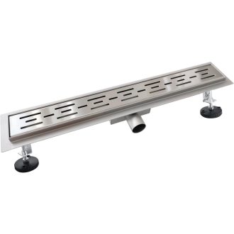   AICA 90 cm-es rozsdamentes acél zuhanycsatorna, lineáris modell, ezüst