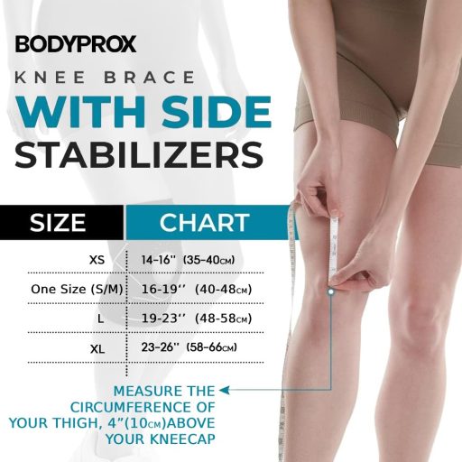 Bodyprox térdtámasz oldalsó stabilizátorokkal és gél párnákkal