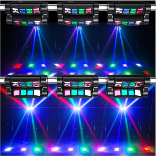 U'King Spider Moving Head 8x10W RGBW LED Lampă de Scenă Disco DMX cu Fascicul de Lumină
