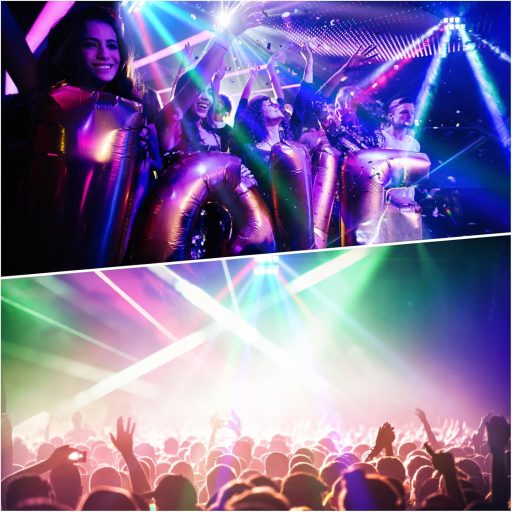 U'King Spider Moving Head 8x10W RGBW LED Lampă de Scenă Disco DMX cu Fascicul de Lumină