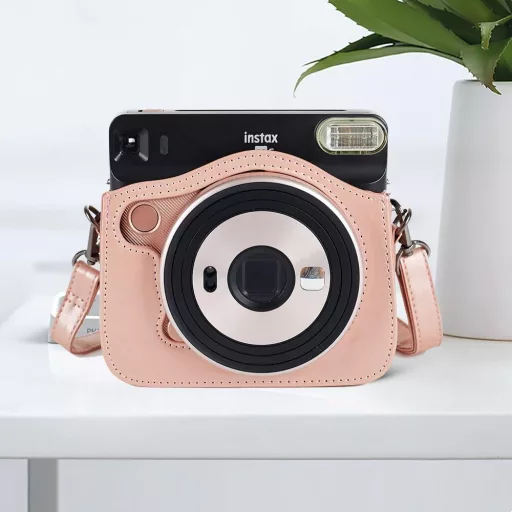 Phetium Instax SQ 6 Ex D Védőtok Puha PU Bőr Vállpánttal