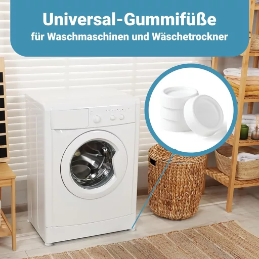 Plemont Sistem Universal Antivibrații pentru Mașini de Spălat și Uscătoare - Compatibil Bosch, AEG, Siemens