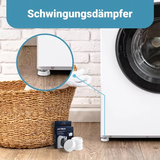 Plemont Sistem Universal Antivibrații pentru Mașini de Spălat și Uscătoare - Compatibil Bosch, AEG, Siemens