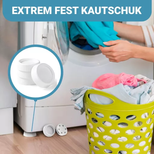 Plemont Sistem Universal Antivibrații pentru Mașini de Spălat și Uscătoare - Compatibil Bosch, AEG, Siemens