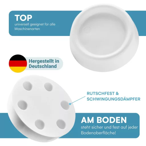 Plemont Sistem Universal Antivibrații pentru Mașini de Spălat și Uscătoare - Compatibil Bosch, AEG, Siemens