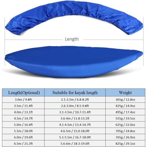 Univerzálna plachta na kajak Lixada, vodoodolná, s UV ochranou, pre kanoe a člny