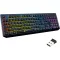 Tastatură Gaming Wireless KLIM Chroma cu Iluminare RGB pentru PC, Mac, PS4