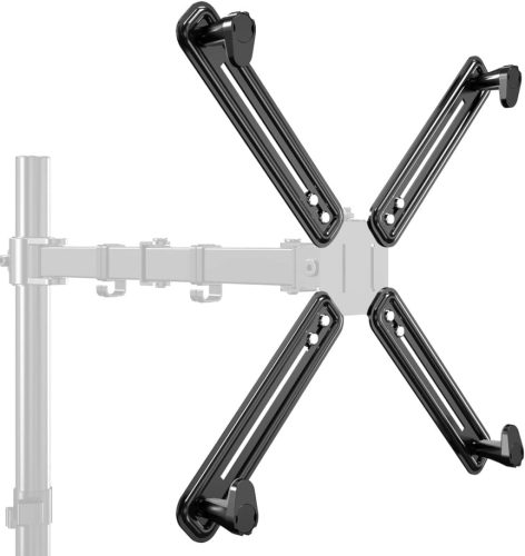 Adaptor VESA Universal Suptek pentru suport monitor - pentru ecrane de 13-27", 75x75/100x100mm, sarcină maximă 8kg, cadru din oțel negru