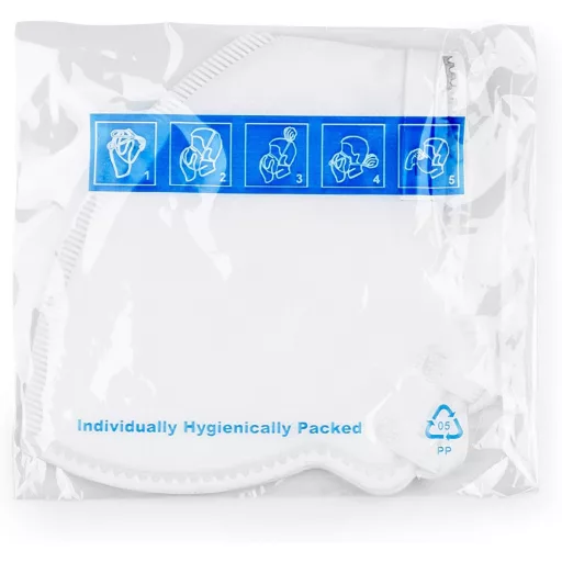 Respirátor SolidWork FFP2 | Jednotlivo balené ochranné masky | Maska na ústa proti prachu | Pleťová maska proti jemnému prachu