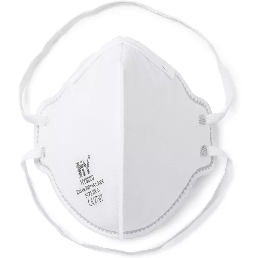 Mască de protecție respiratorie SolidWork FFP2 | Mască de protecție ambalată individual | Mască de gură pentru protecție împotriva prafului | Mască de față antipraf fin