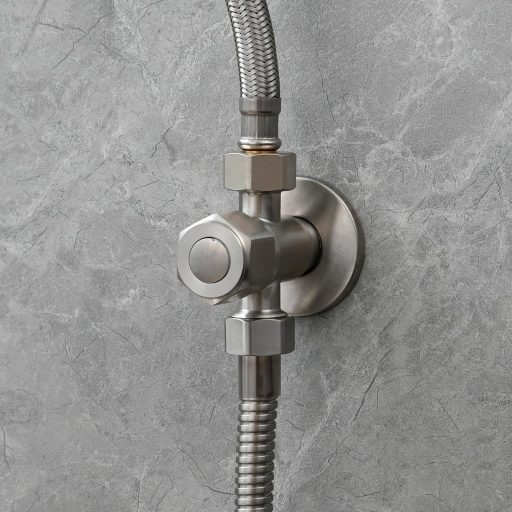 Tecmolog rozsdamentes acél hordozható bidé csap WC-hez állvánnyal és 1.2m csővel