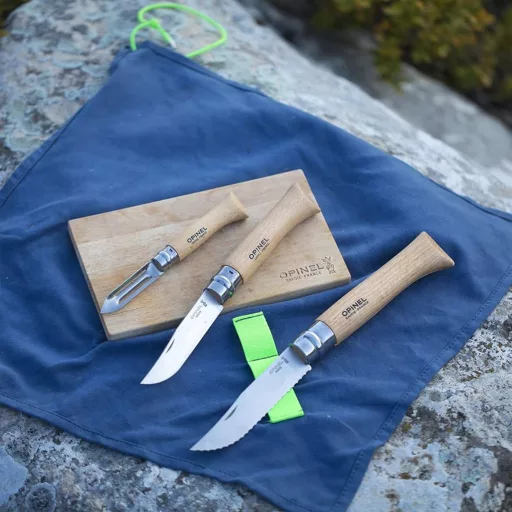 OPINEL Nomad Kit ezüst 5 darabos kés szett