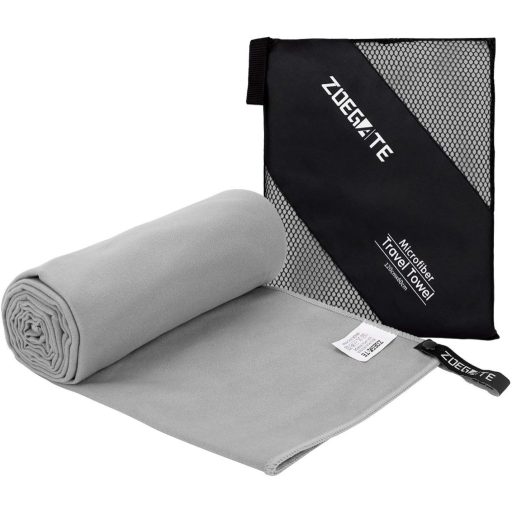 Zoegate Mikrovláknová osuška S XL XXL - Rýchloschnúca cestovná, športová, plážová, saunová osuška a čistiaca handrička, 80x40 cm