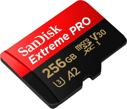 SanDisk Extreme 256GB MicroSDXC Memóriakártya 170MB/s Olvasási Sebességgel, 4K UHD Videófelvételhez, Okostelefonokhoz és Akciókamerákhoz, A2