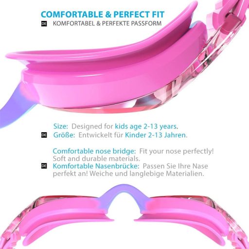 ZABERT Gyerek Úszószemüveg UV Védelemmel és Páramentesítéssel 0-14 Év