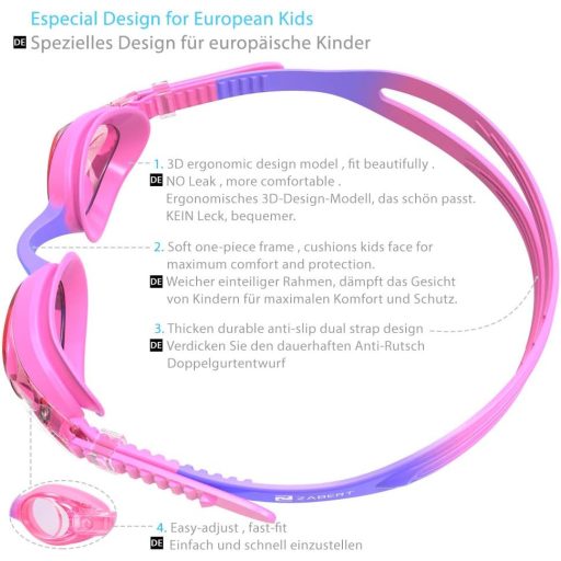 ZABERT Gyerek Úszószemüveg UV Védelemmel és Páramentesítéssel 0-14 Év