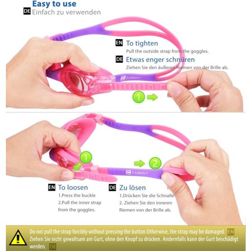 ZABERT Gyerek Úszószemüveg UV Védelemmel és Páramentesítéssel 0-14 Év