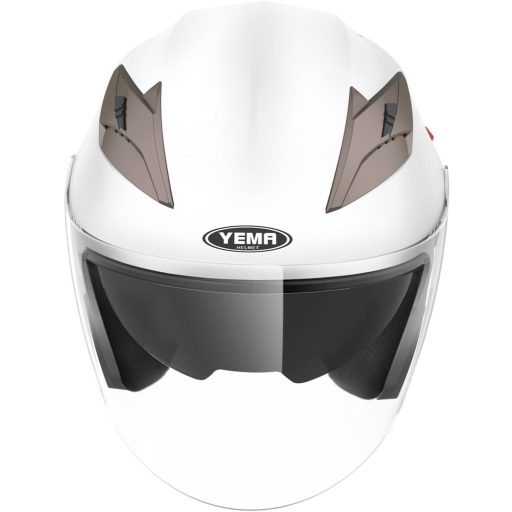 Cască Moto YEMA YM-627 Mărimea M cu Vizieră Dublă - Cască Chopper Negru Mat Certificată ECE