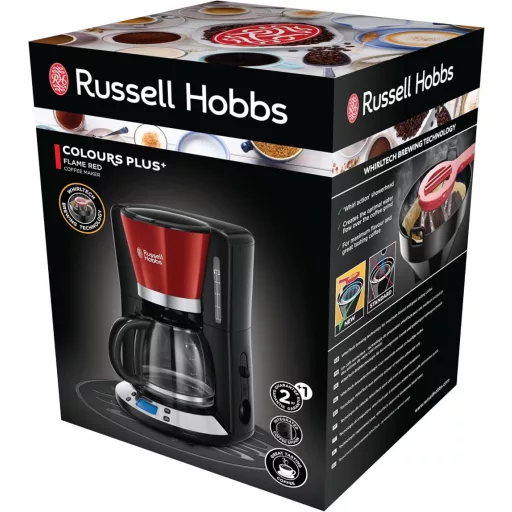 Russell Hobbs Victoria digitális üveg kávéfőző 1,25L programozható időzítővel