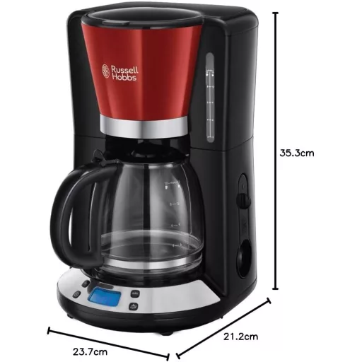 Russell Hobbs Victoria digitális üveg kávéfőző 1,25L programozható időzítővel