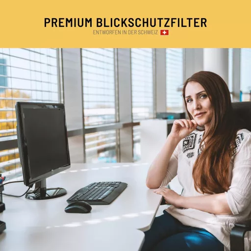 VistaProtect Prémium Adatvédelmi Szűrő Kékfény Szűrővel 27" Monitor Képernyővédő Fólia 16:10 Formátum