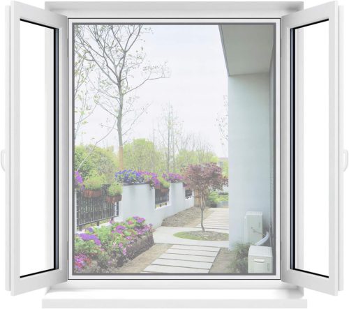 Apalus Plasă de insecte pentru fereastră 130x150 cm - Decupabilă la dimensiune, Fixare puternică cu Velcro, Plasă anti-insecte albă transparentă, Montare fără unelte, Cutter
