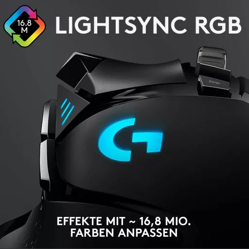 Logitech G502 HERO Gaming Egér 16000 DPI RGB 11 Gomb Fekete - Gaming Mouse, G502 HERO