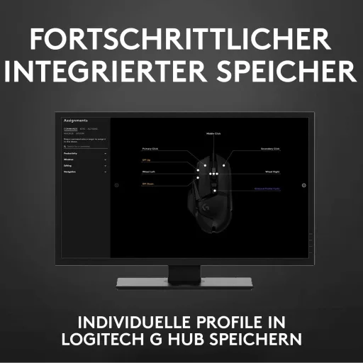 Logitech G502 HERO Gaming Egér 16000 DPI RGB 11 Gomb Fekete - Gaming Mouse, G502 HERO