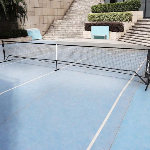 Aoneky Pickleball Tenisz Edzőhálózat 6,7x0,9m Hordozható Ütőtartóval