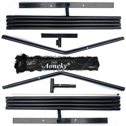 Aoneky Pickleball Tenisz Edzőhálózat 6,7x0,9m Hordozható Ütőtartóval