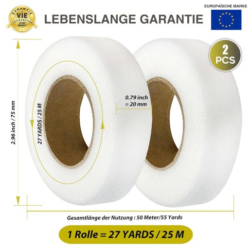 CZ Store Vasalható Szegőszalag 50m 2 Csomag - Öltözet Javítás Varrás Nélkül